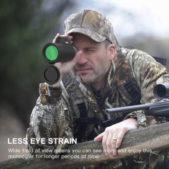 12X42 Monocular Telescope with Smartphone Holder Tripod High Power Prism Monocul - Picture 8 of 8